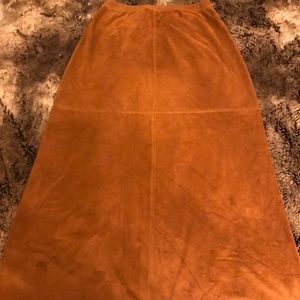 Liz Claiborne Faux-Suede Midi Skirt